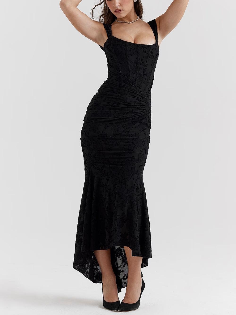 Blue bell floral maxi dress