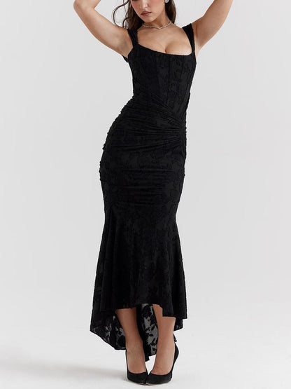 Blue bell floral maxi dress