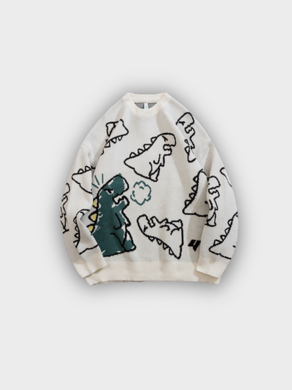 Dino Clash Knit Sweater