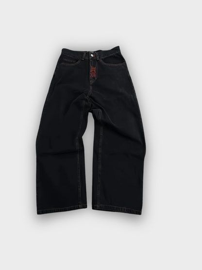 Valora Embroidered Baggy Jeans