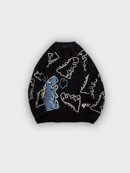 Dino Clash Knit Sweater