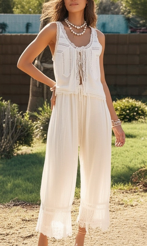 ALOUETTE LACE TWO-PIECE SET