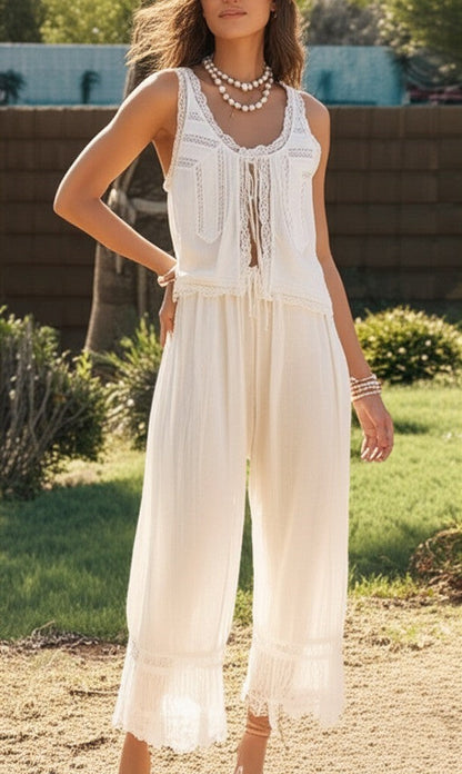 ALOUETTE LACE TWO-PIECE SET