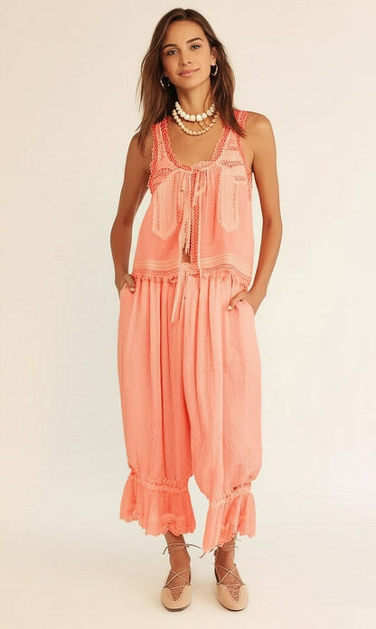 ALOUETTE LACE TWO-PIECE SET