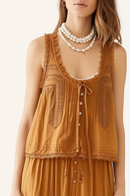 ALOUETTE LACE TWO-PIECE SET