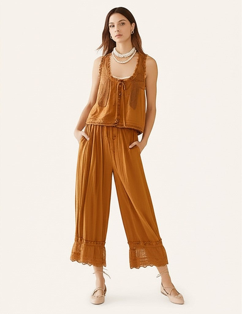 ALOUETTE LACE TWO-PIECE SET