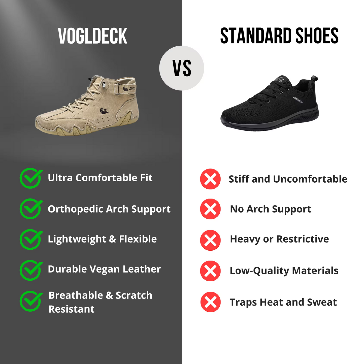 ValoDeck - Waterproof and breathable orthopedic shoes