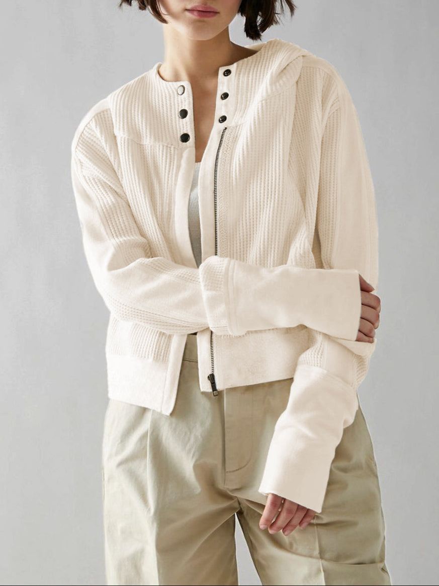 UPTOWN WAFFLE HOODIE