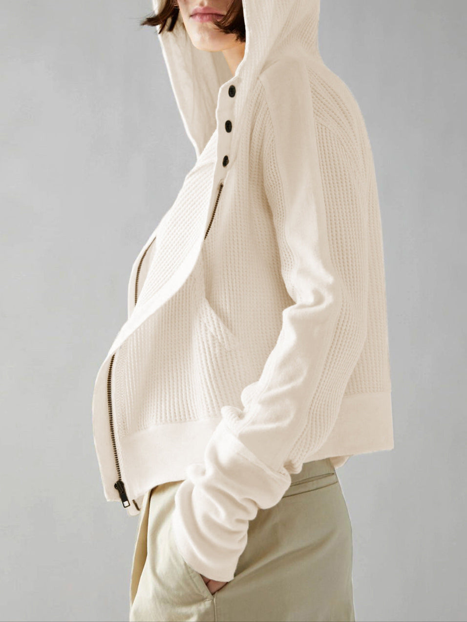 UPTOWN WAFFLE HOODIE