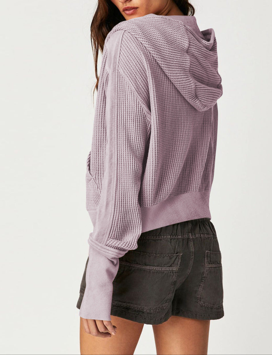 UPTOWN WAFFLE HOODIE