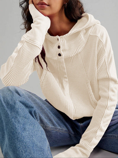 UPTOWN WAFFLE HOODIE