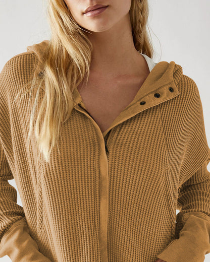 UPTOWN WAFFLE HOODIE