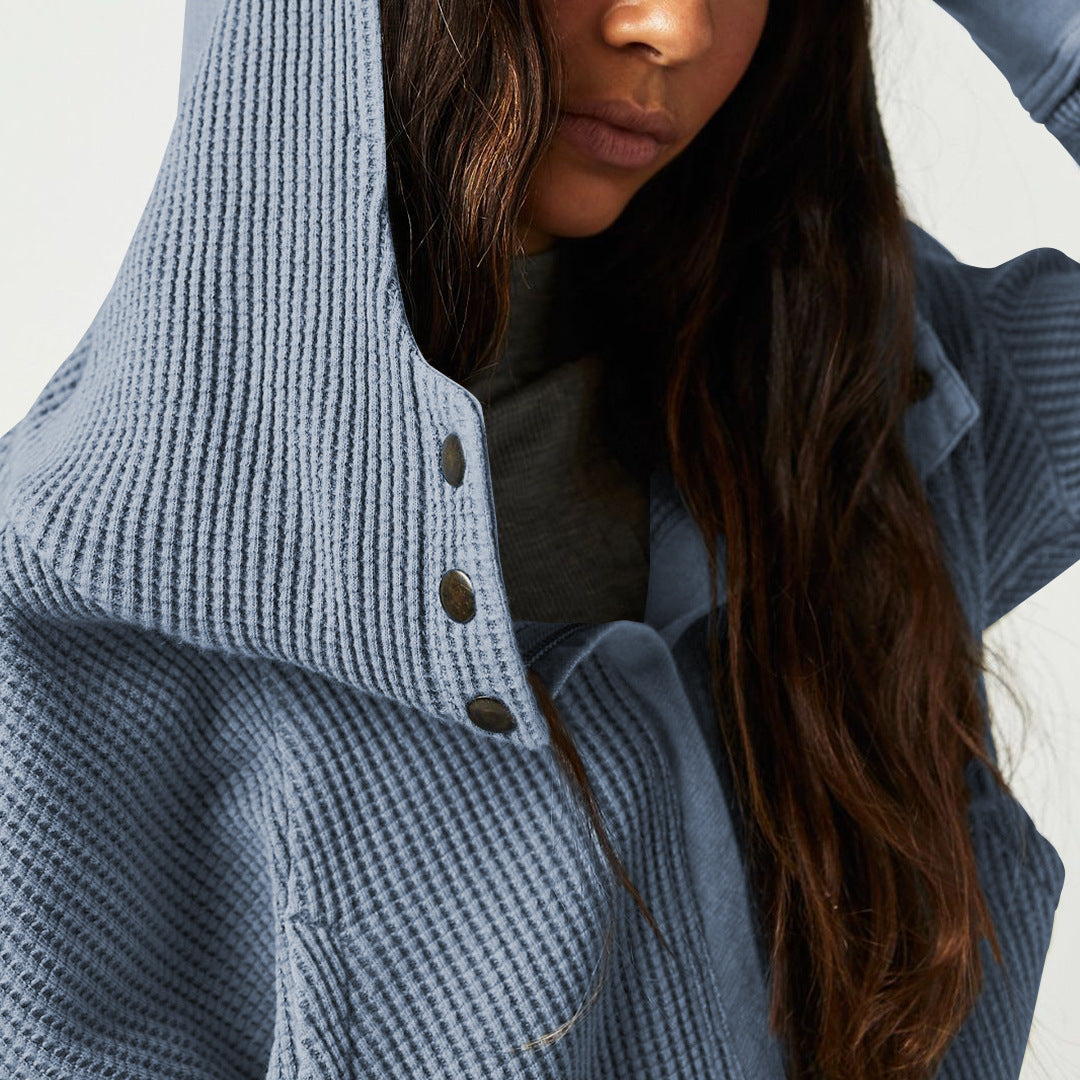 UPTOWN WAFFLE HOODIE