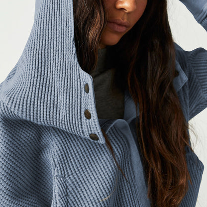 UPTOWN WAFFLE HOODIE