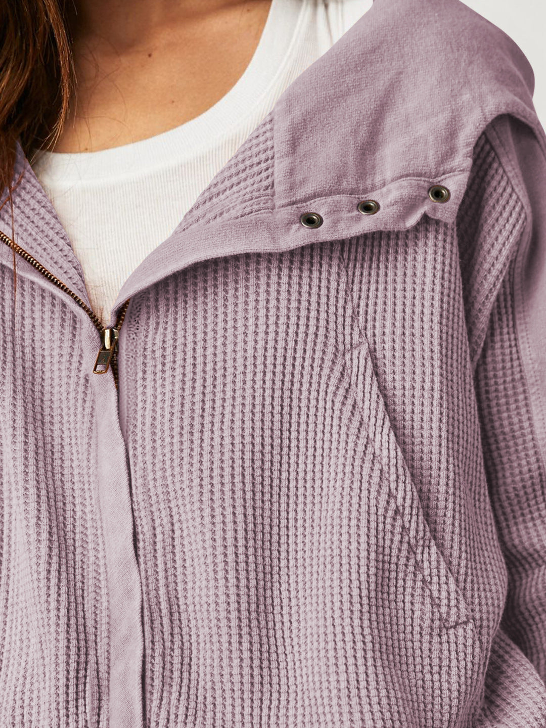 UPTOWN WAFFLE HOODIE