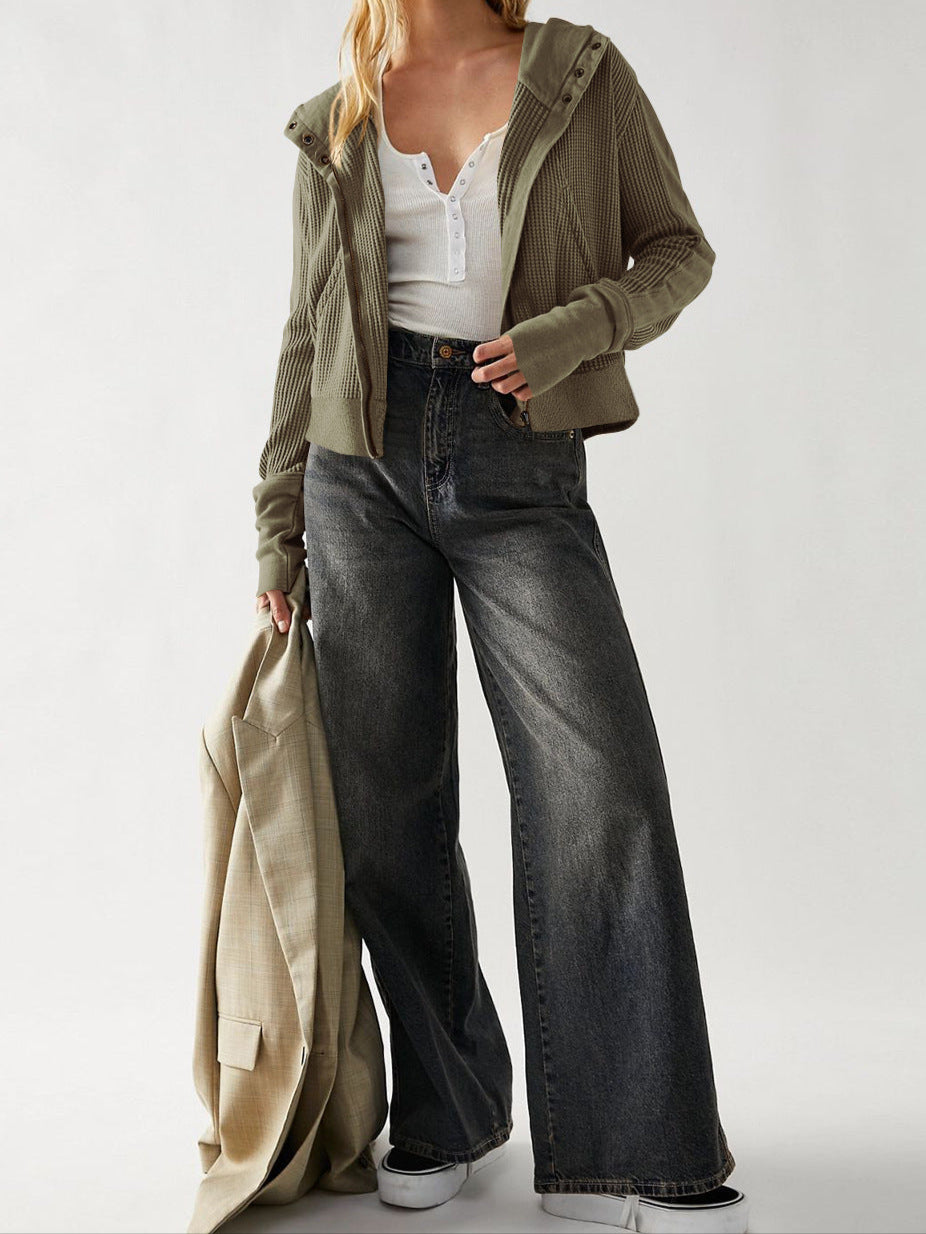 UPTOWN WAFFLE HOODIE