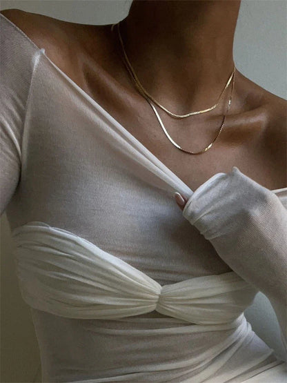 KENDALL SHEER MESH TOP