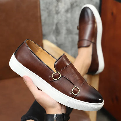 GIOVANNI BELLINI LEATHER LOAFERS