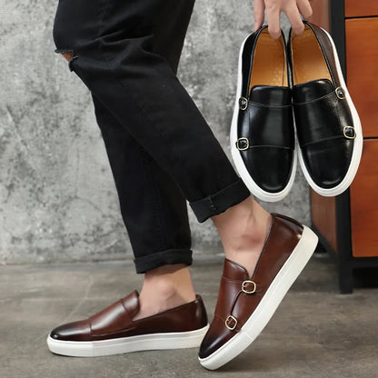 GIOVANNI BELLINI LEATHER LOAFERS