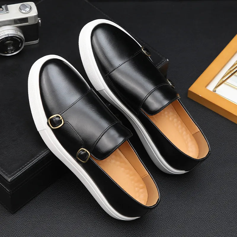 GIOVANNI BELLINI LEATHER LOAFERS