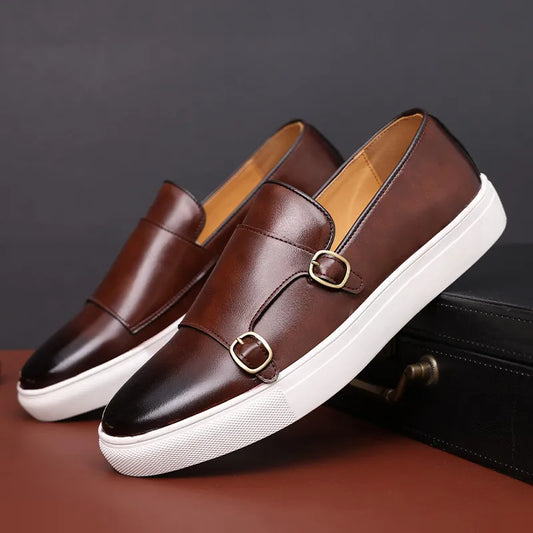 GIOVANNI BELLINI LEATHER LOAFERS