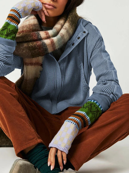 UPTOWN WAFFLE HOODIE