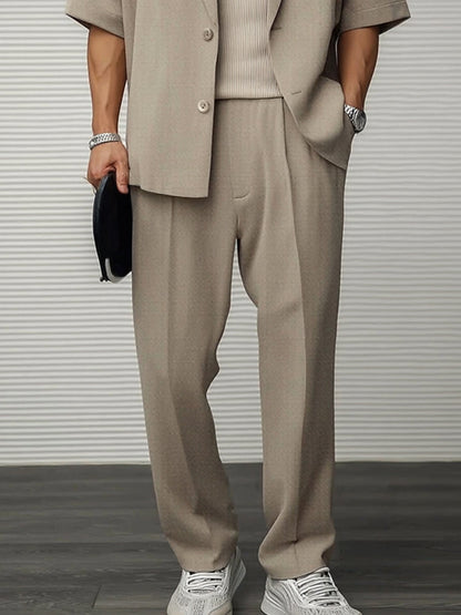 Modern Casual Blazer Pants Set