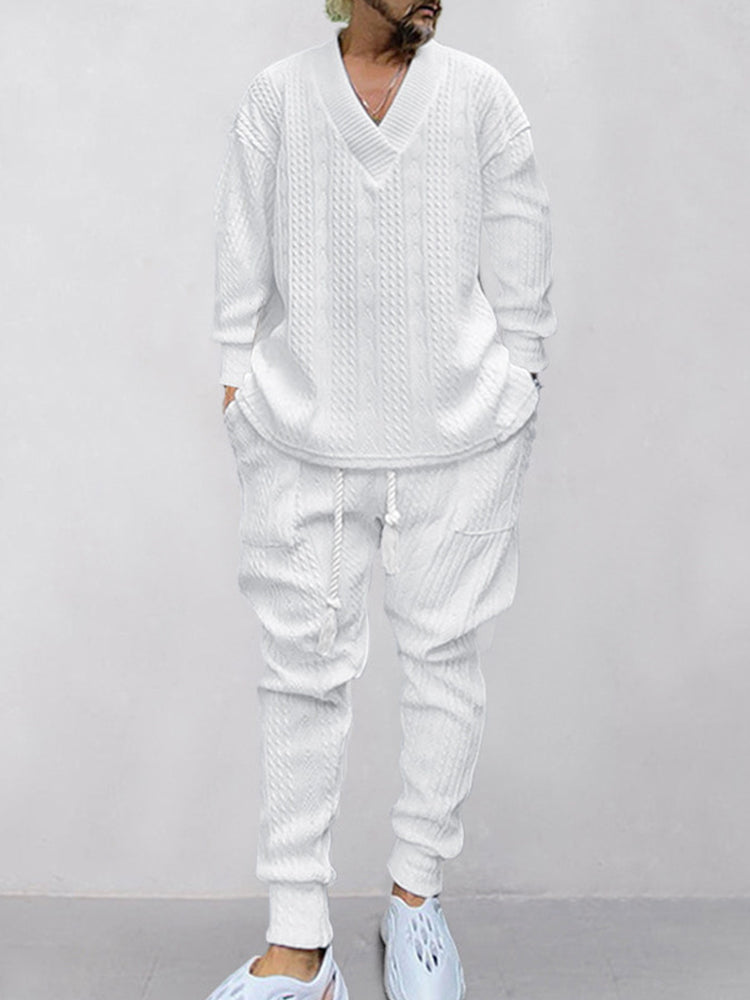 ATHLEISURE CABLE JACQUARD SET