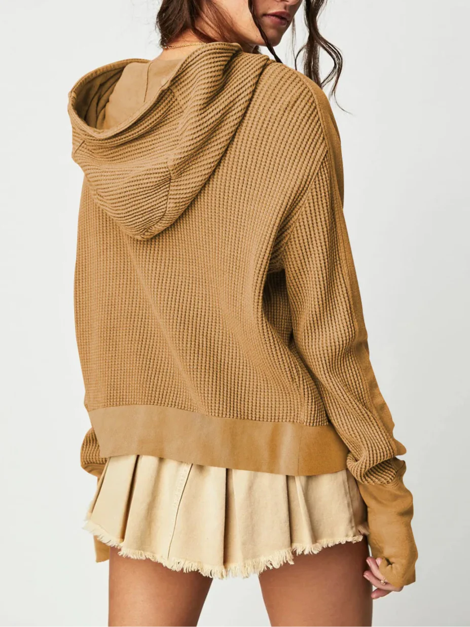 UPTOWN WAFFLE HOODIE