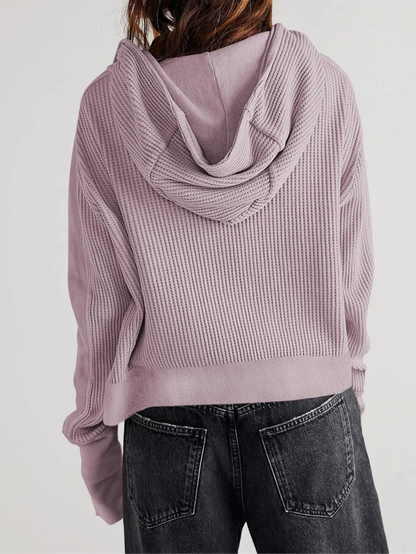 UPTOWN WAFFLE HOODIE