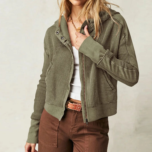 UPTOWN WAFFLE HOODIE