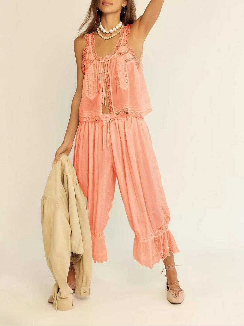 ALOUETTE LACE TWO-PIECE SET